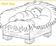 Coloriage L'Enfant J&eacute;sus