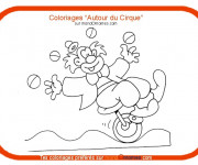 Coloriage Autour du Cirque