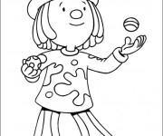 Coloriage Jongleur &agrave; d&eacute;couper