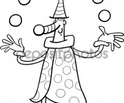 Coloriage Jongleur pour Les Petits