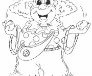 Coloriage Jongleur rigolo