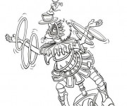 Coloriage Un Jongleur talentueux