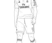 Coloriage D&eacute;buts de Karim Benzema au Real Madrid