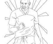 Coloriage Karim Benzema en vecteur