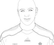 Coloriage et dessins gratuit Le jeune Karim Benzema au Real Madrid à imprimer