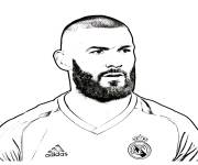 Coloriage Photo Karim Benzema