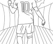 Coloriage Attaquant Kylian Mbapp&eacute;