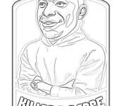 Coloriage et dessins gratuit Caricature de Mbapp&eacute; à imprimer