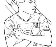 Coloriage Colorie Kylian Mbapp&eacute;