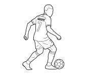 Coloriage Illustration de Kylian Mbapp&eacute;