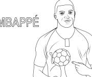 Coloriage Image de Kylian Mbapp&eacute;