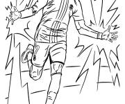 Coloriage Kylian Mbapp&eacute; en poster