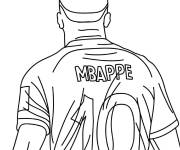 Coloriage Kylian Mbapp&eacute; surdou&eacute;
