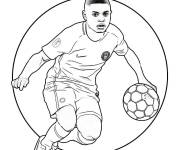 Coloriage Le jeune Kylian Mbapp&eacute;