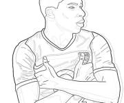 Coloriage et dessins gratuit Le plus rapide Kylian Mbapp&eacute; à imprimer