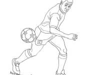 Coloriage et dessins gratuit Mbapp&eacute; dans son premier club à imprimer