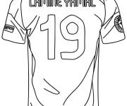 Coloriage La maillot de Lamine Yamal