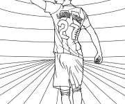 Coloriage le footballeur espagnol Lamine Yamal