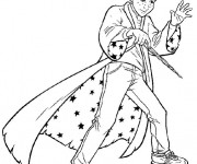 Coloriage Le Gar&ccedil;on Magicien