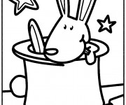 Coloriage Le Lapin du Magicien &agrave; colorier