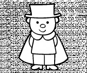 Coloriage Le Petit Magicien souriant
