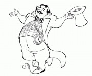 Coloriage Magicien de Cirque enl&egrave;ve son Chapeau
