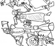 Coloriage Magicien des couleurs