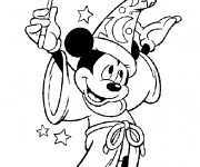 Coloriage et dessins gratuit Magicien Disney à imprimer