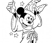 Coloriage et dessins gratuit Magicien Disney à imprimer