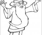 Coloriage Magicien en vecteur