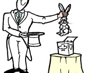 Coloriage Magicien magique