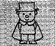 Coloriage Magicien simple
