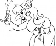 Coloriage Sorci&egrave;re m&eacute;chante