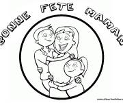 Coloriage Bonne fête maman