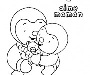 Coloriage Maman Tchoupi