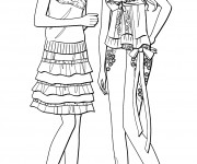 Coloriage Des Filles Mannequins