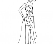 Coloriage Mannequin &agrave; d&eacute;couper