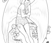 Coloriage Mannequin Ange