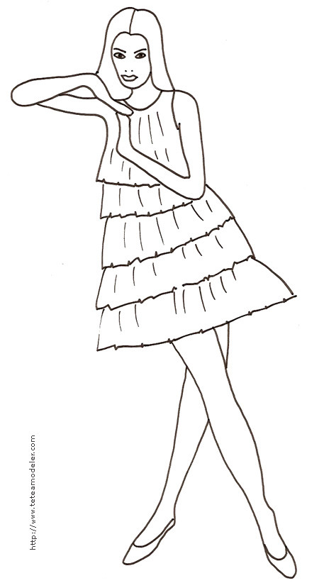 Dessin A Imprimer Fille A Habiller  Fille infirmière, médecin