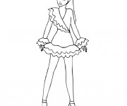 Coloriage et dessins gratuit Mannequin model à imprimer