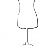Coloriage Mannequin pr&eacute;sentoir
