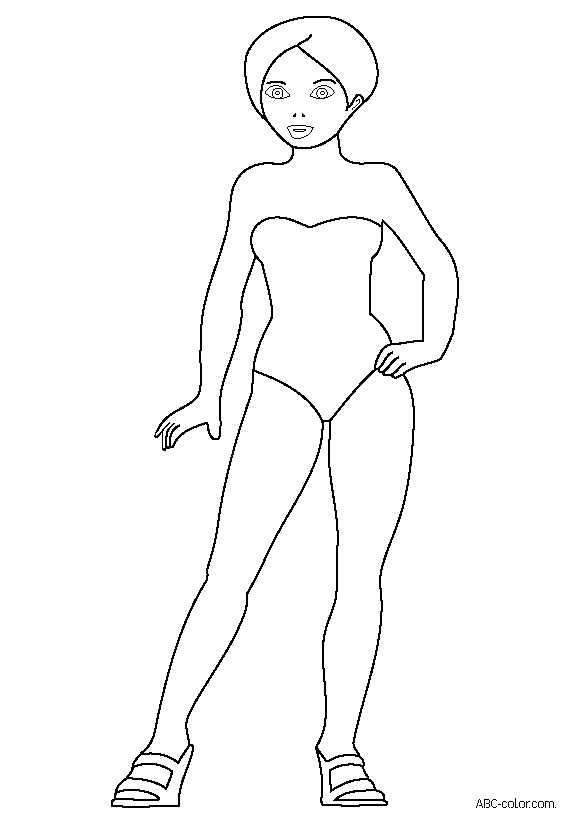 Coloriage Mannequin Silhouettes Dessin Gratuit à Imprimer