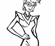 Coloriage Mannequin styliste