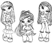 Coloriage Petites Mannequins anim&eacute;