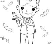 Coloriage Le servant de la famille Addams