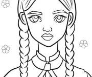 Coloriage et dessins gratuit Style Anime du mercredi à imprimer
