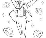Coloriage Aper&ccedil;u de la danse de Michael Jackson