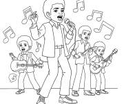Coloriage Bande de Jakson