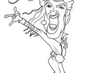 Coloriage Caricature de Michael Jackson