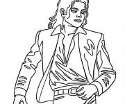 Coloriage Colorie Michael Jackson